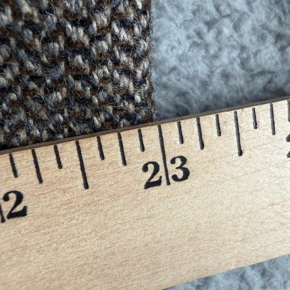 Stafford Blazer Jacket Men 42S Brown Herringbone Elbow Patch Wool Sport Coat USA - Picture 10 of 14
